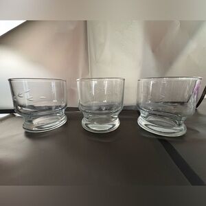 Princess House Clear Glass Tumbler Trio